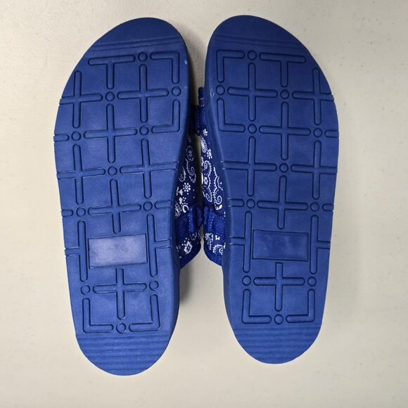 DRACO Slides Mens Shoes Size 10.5, 11, 11.5 Blue Sandals Bandana + Bag NEW main image 13